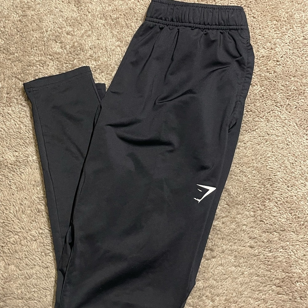 Black Gymshark Joggers with Logo